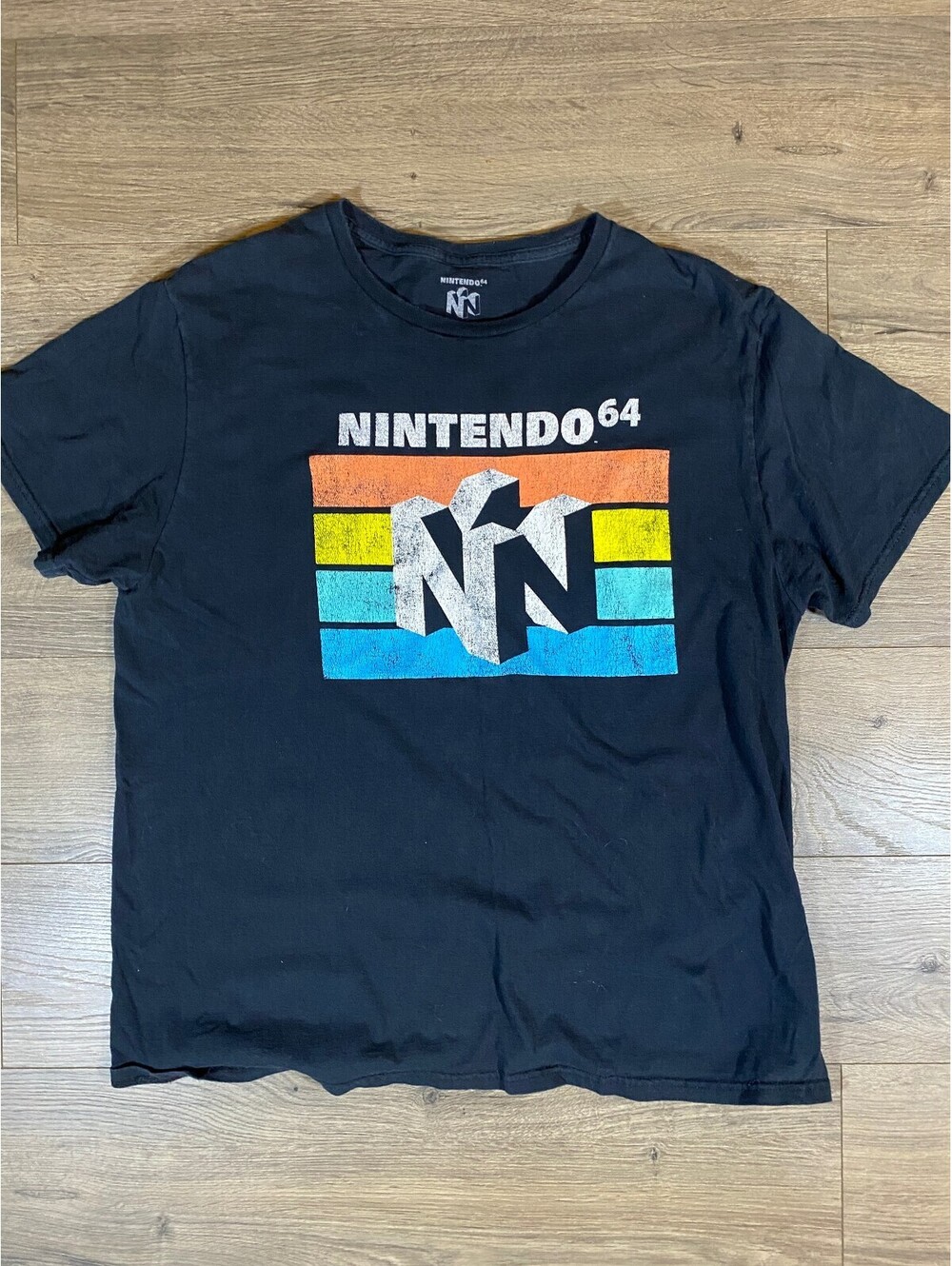 Nintendo 64 N64 T Shirt Mens L Black Retro Gaming Graphic Tee 2021
